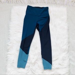 Lululemon Blue ColorBlock Leggings